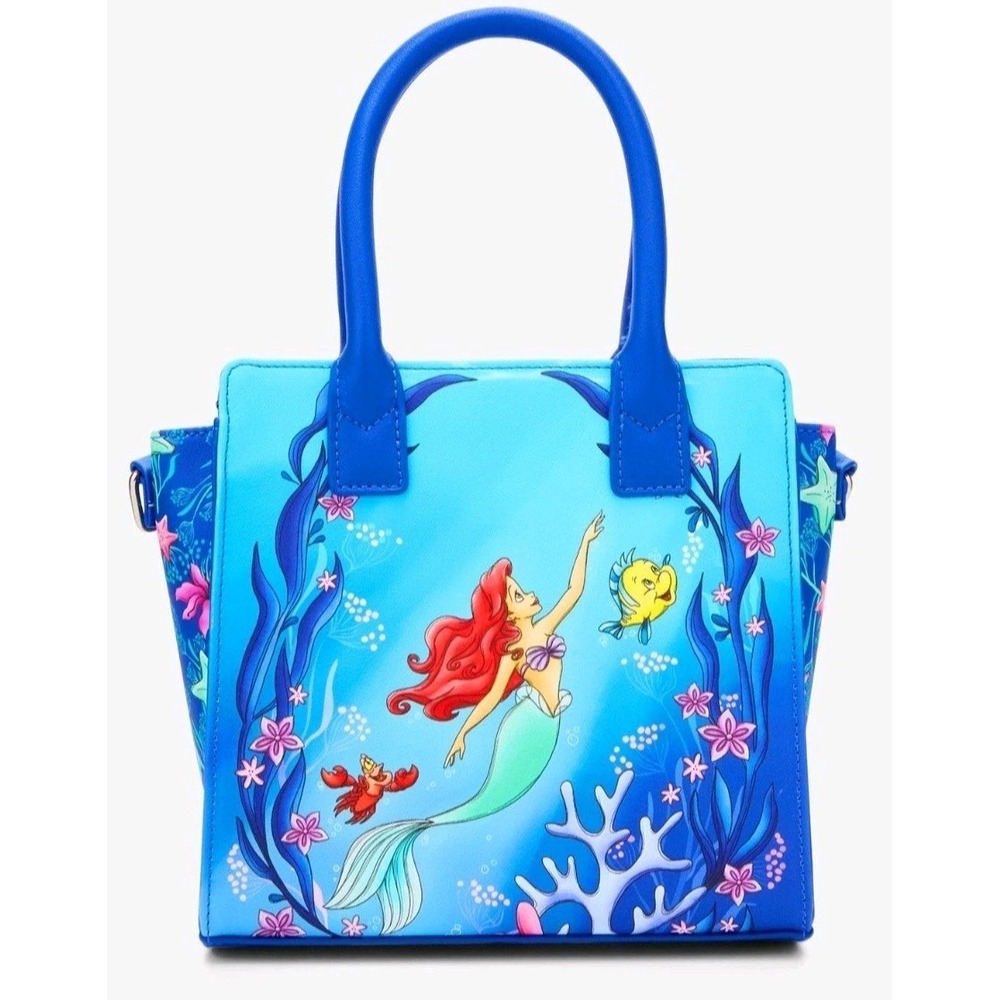 NWT Loungefly The Little Mermaid Under The Sea Trio Mini Satchel And Wallet SET! - Picture 5 of 9